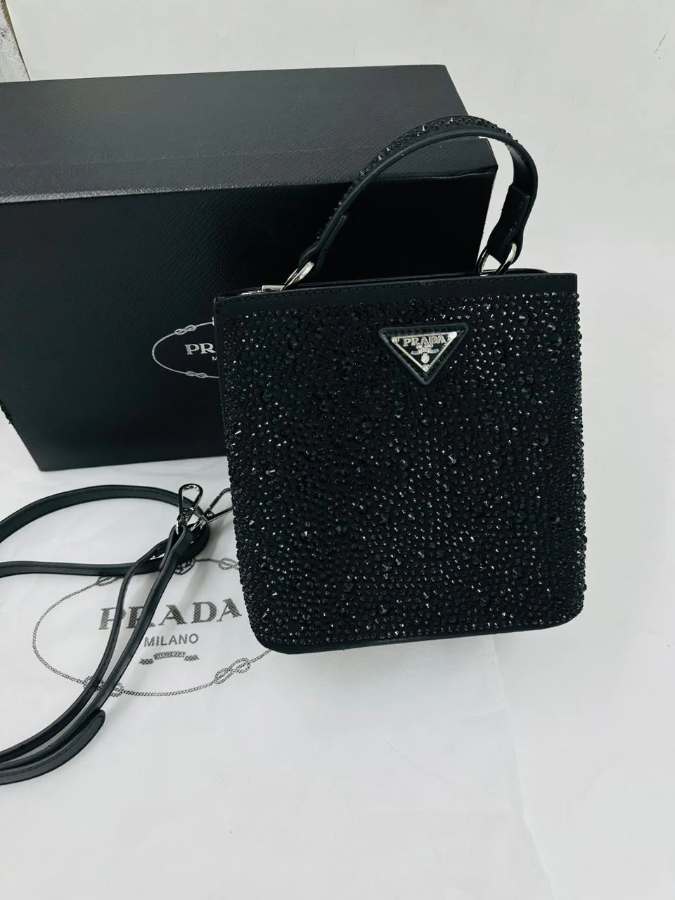 PRADA CRYSTAL HANDBAG