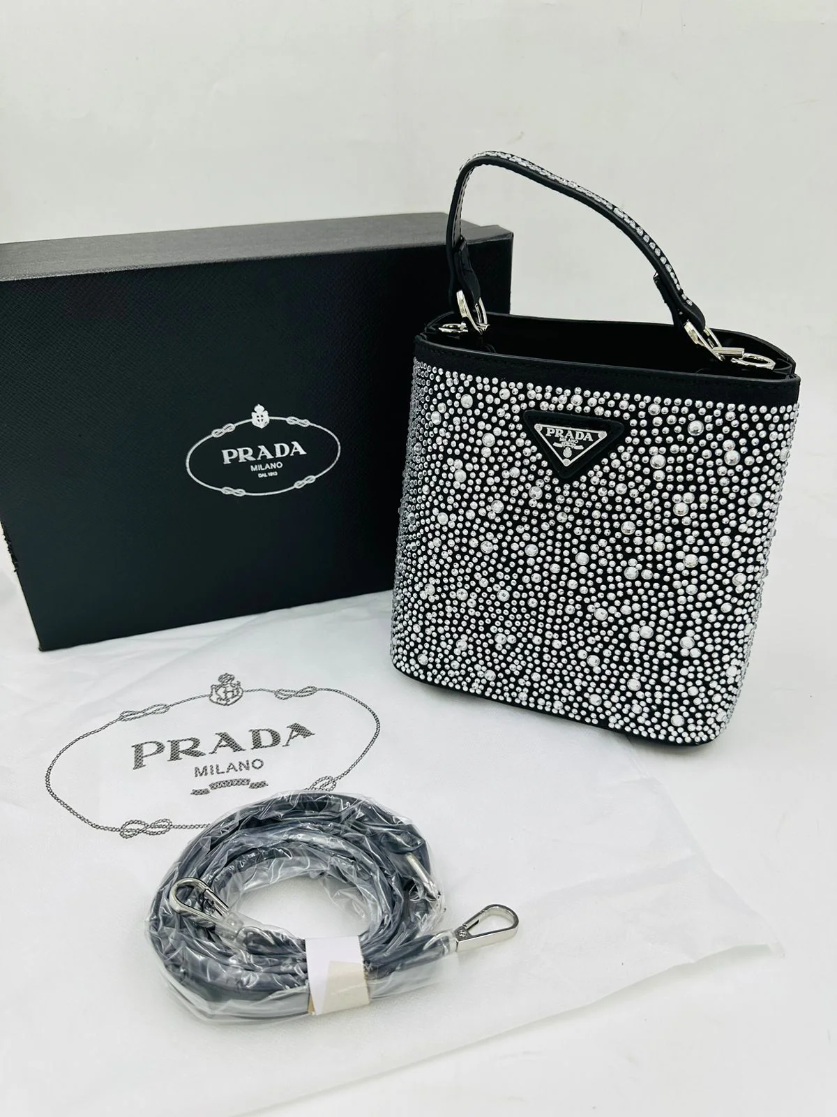 PRADA CRYSTAL HANDBAG