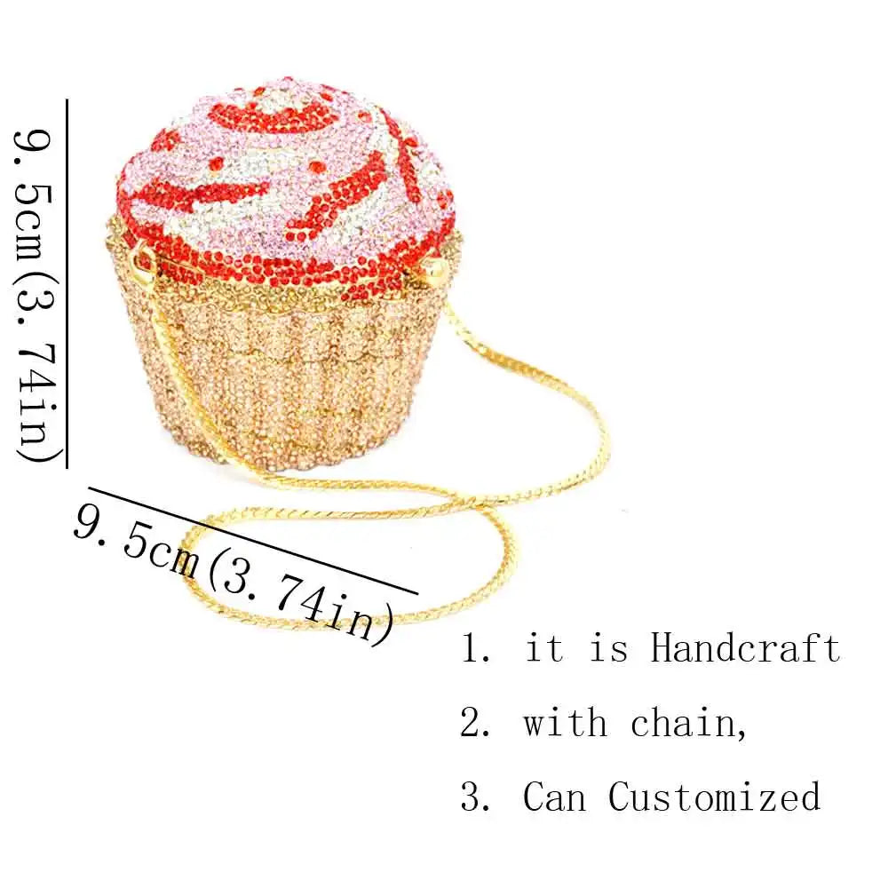 LUXURY CRYSTAL CUPCAKE BAG