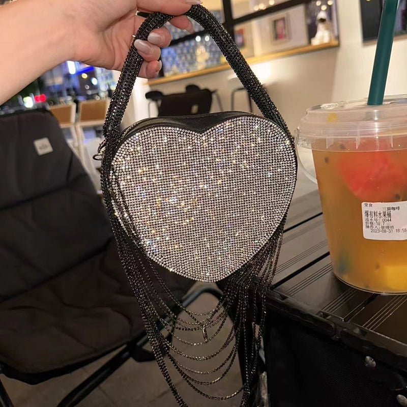 SILK HEART SHINY BAG