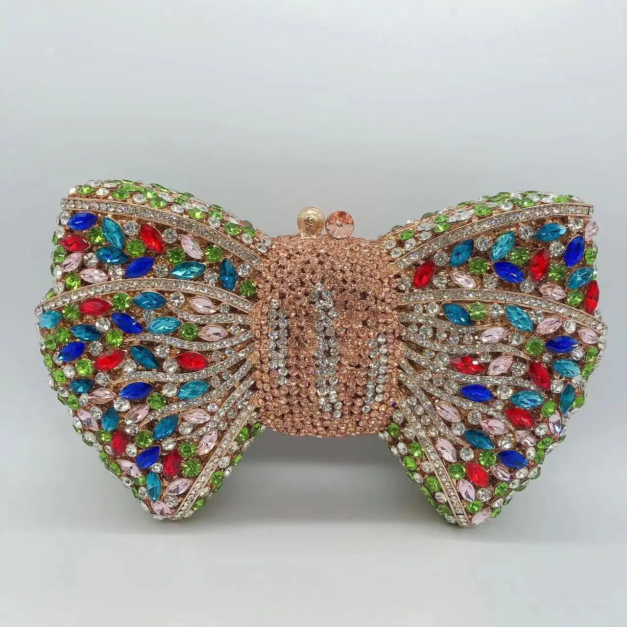 BOW STONE CLUTCH BAG