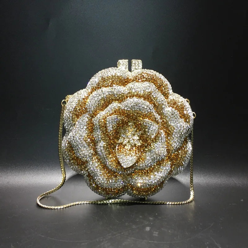 SUNFLOWER CRYSTAL CLUTCH