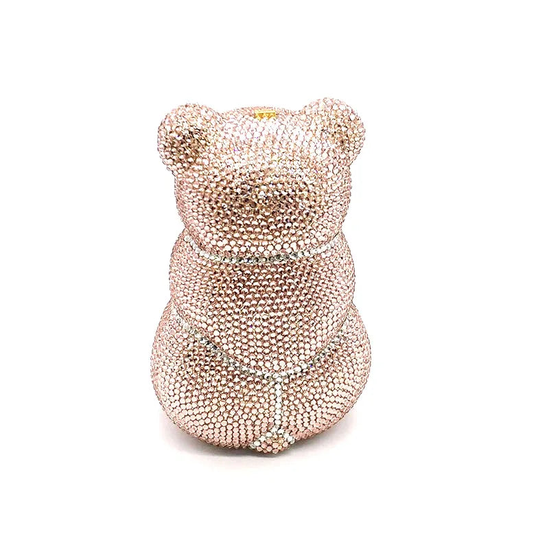 TEDDY BEAR CRYSTAL CLUTCH