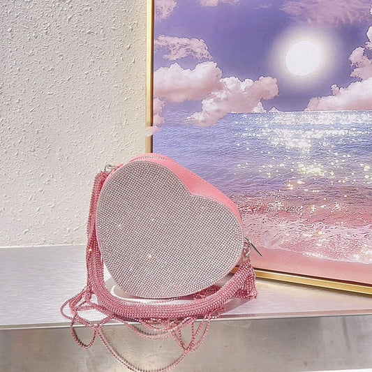 SILK HEART SHINY BAG