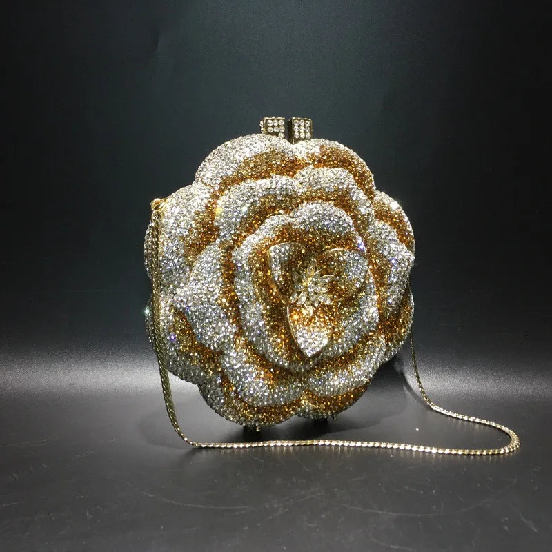 SUNFLOWER CRYSTAL CLUTCH