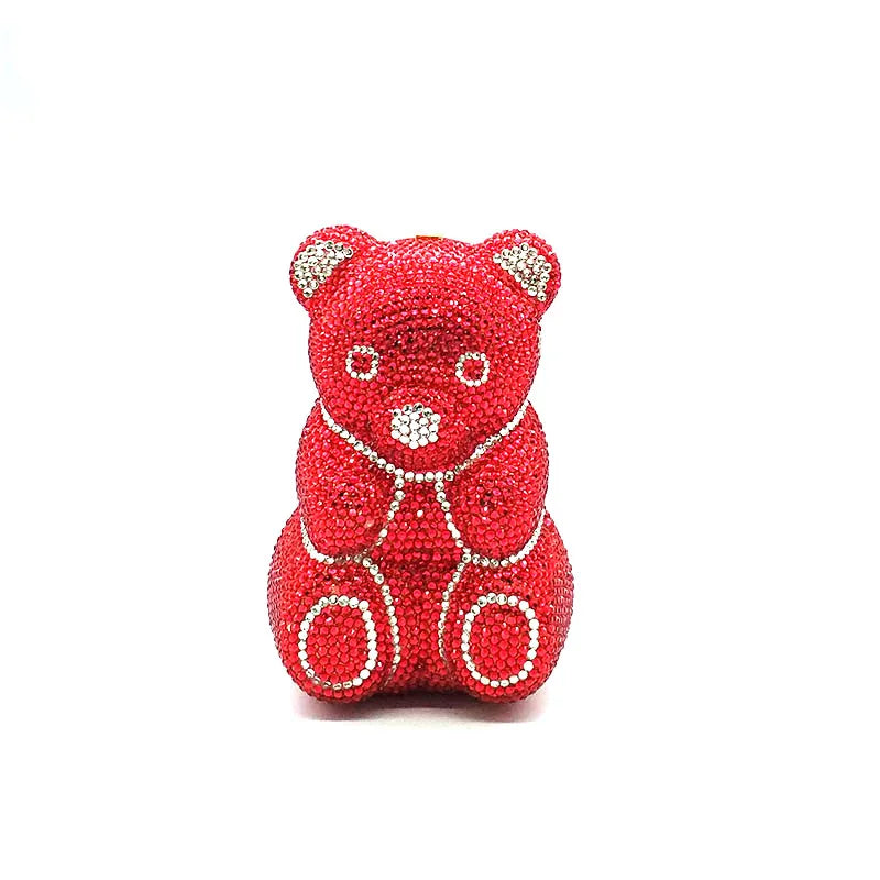 TEDDY BEAR CRYSTAL CLUTCH