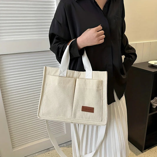 CORDUROY TOTE BAG