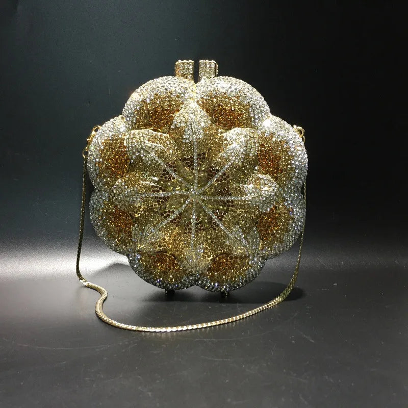 SUNFLOWER CRYSTAL CLUTCH