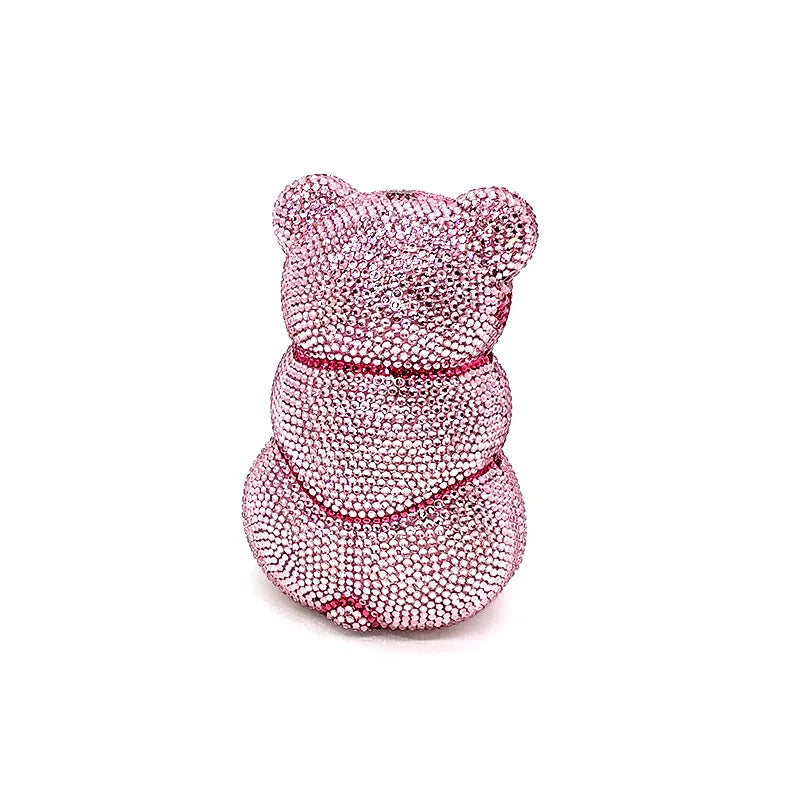 TEDDY BEAR CRYSTAL CLUTCH