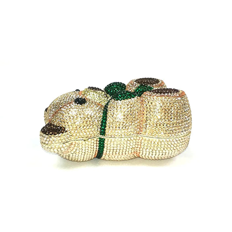 TEDDY BEAR CRYSTAL CLUTCH