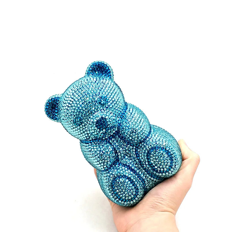 TEDDY BEAR CRYSTAL CLUTCH