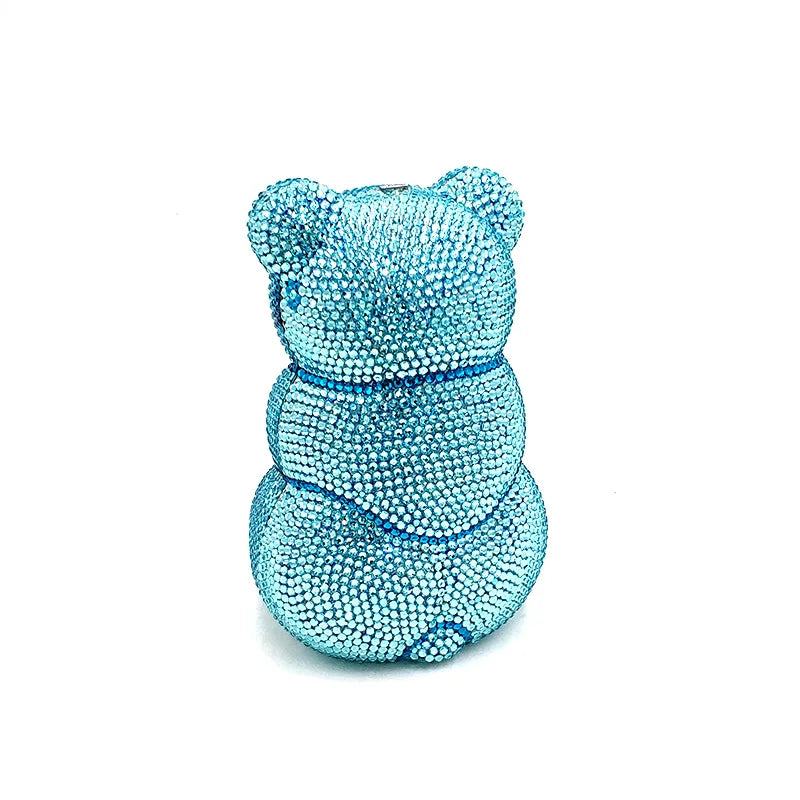 TEDDY BEAR CRYSTAL CLUTCH