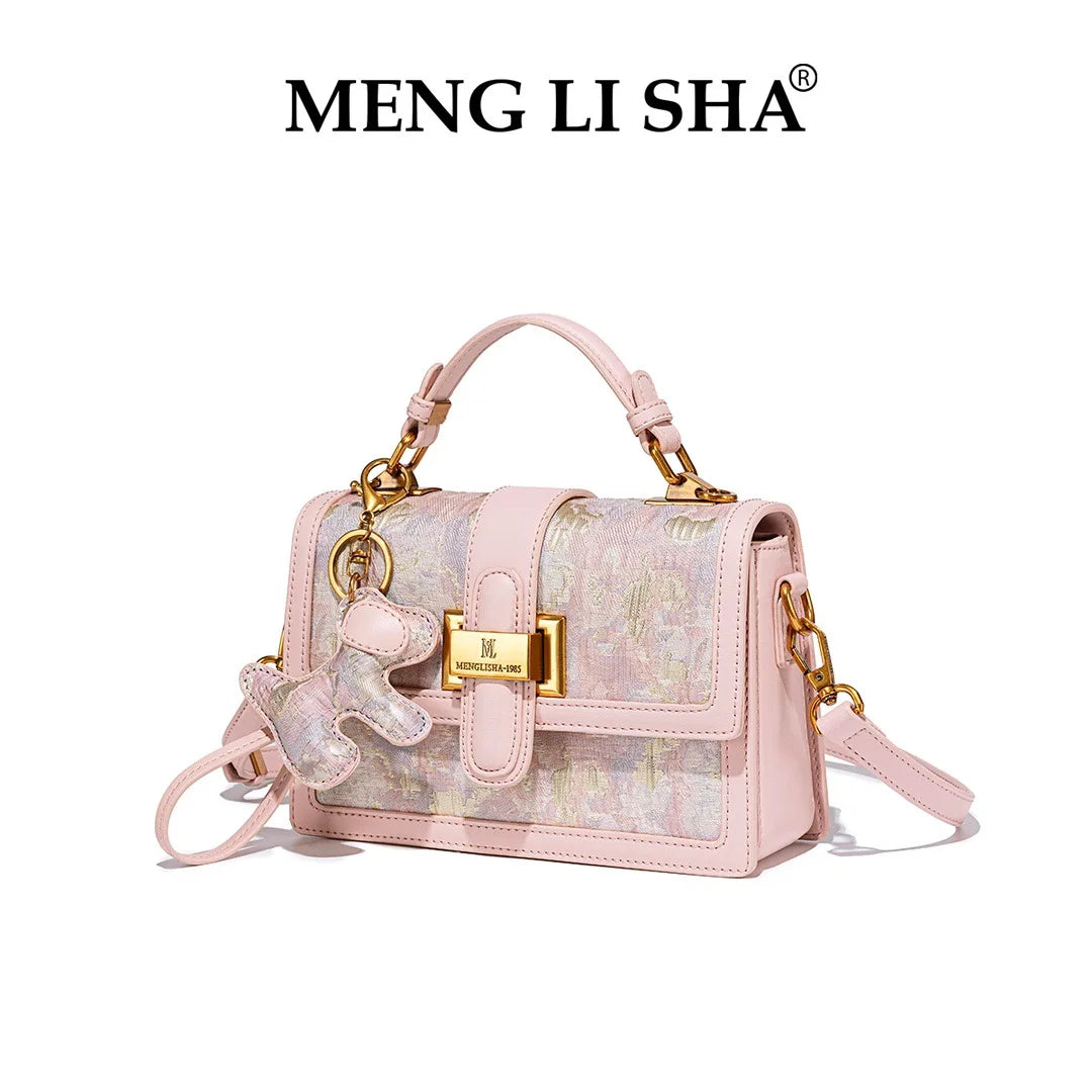 CHINESE STYLE  PINK EMBOSSED BAG