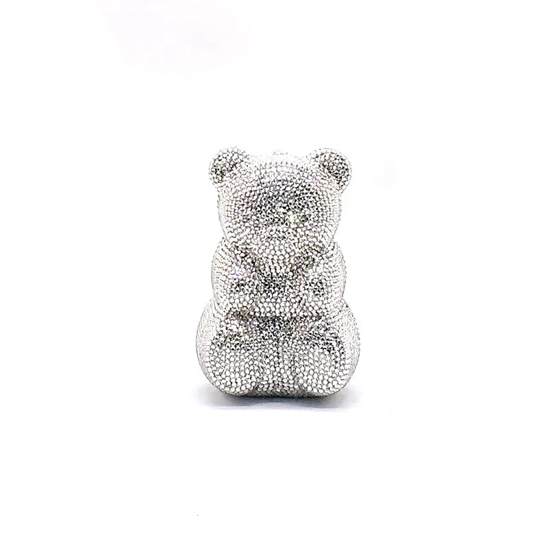 TEDDY BEAR CRYSTAL CLUTCH