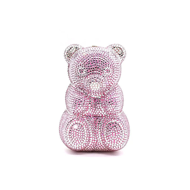 TEDDY BEAR CRYSTAL CLUTCH