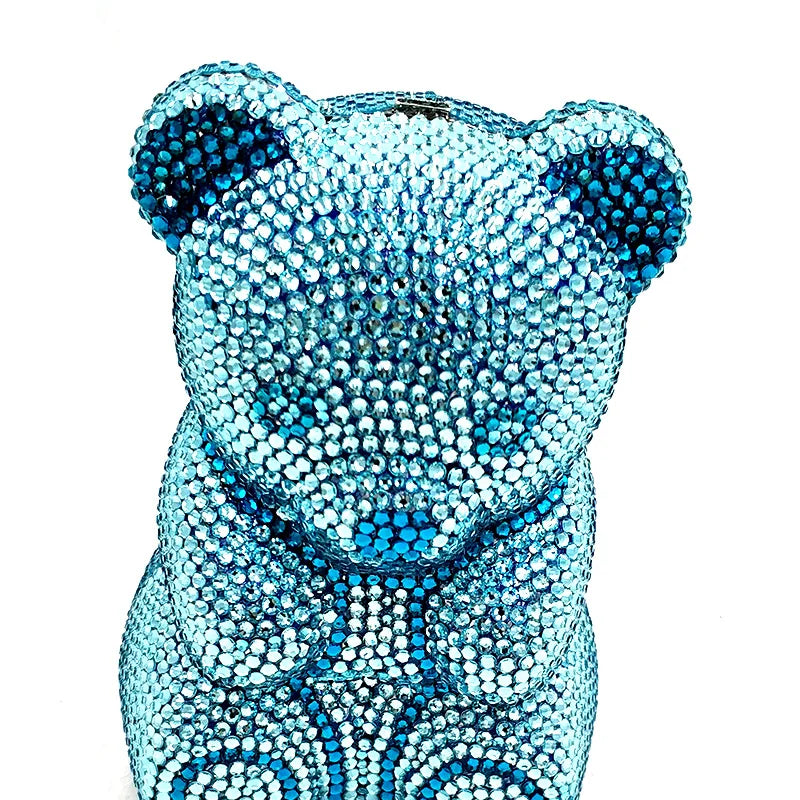 TEDDY BEAR CRYSTAL CLUTCH