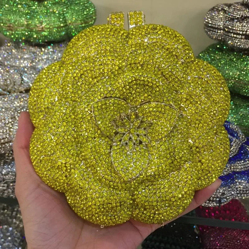 SUNFLOWER CRYSTAL CLUTCH