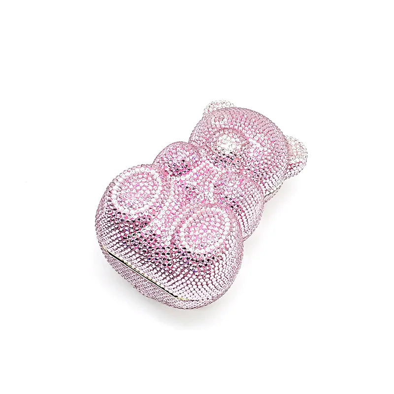 TEDDY BEAR CRYSTAL CLUTCH