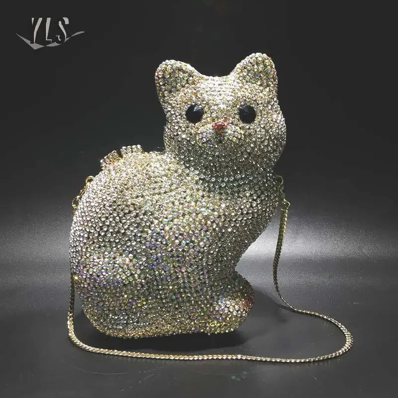 CUTE CAT DIAMOND BAG