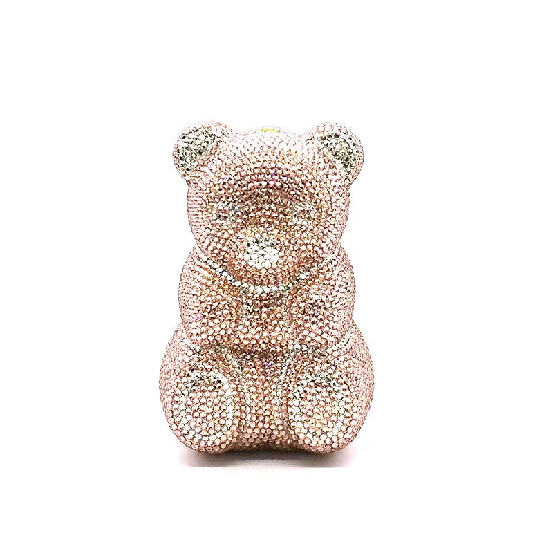 TEDDY BEAR CRYSTAL CLUTCH