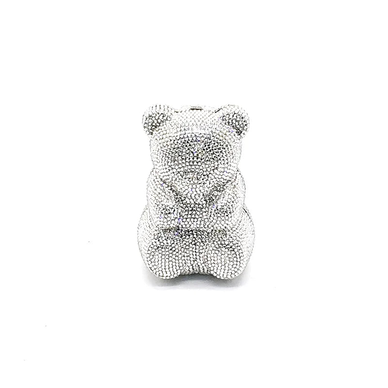 TEDDY BEAR CRYSTAL CLUTCH