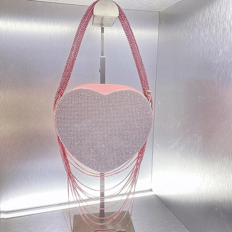 SILK HEART SHINY BAG