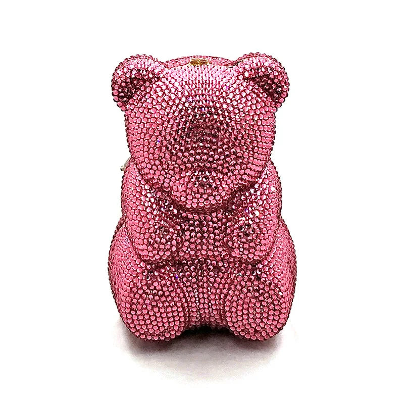 TEDDY BEAR CRYSTAL CLUTCH