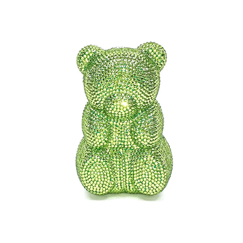 TEDDY BEAR CRYSTAL CLUTCH