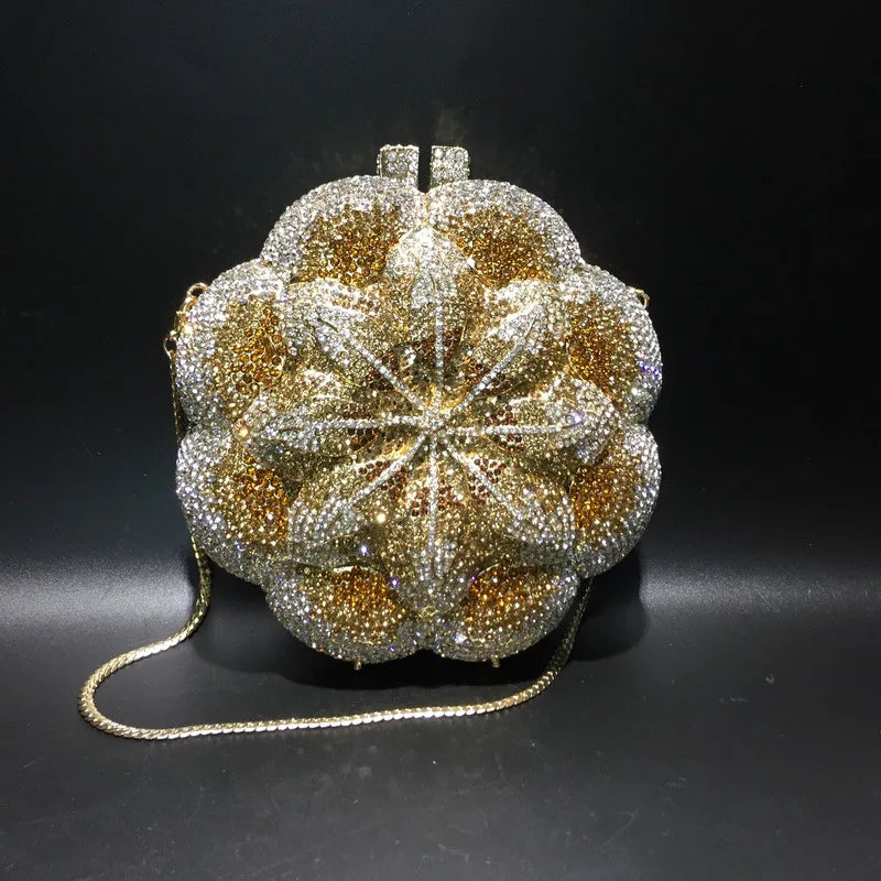 SUNFLOWER CRYSTAL CLUTCH