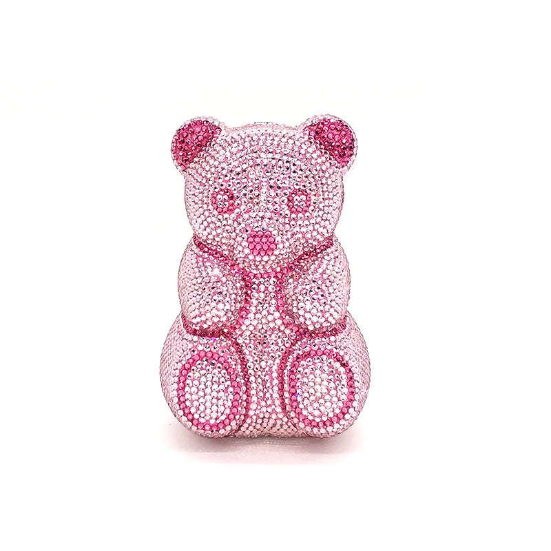 TEDDY BEAR CRYSTAL CLUTCH