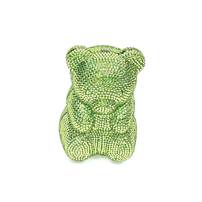 TEDDY BEAR CRYSTAL CLUTCH