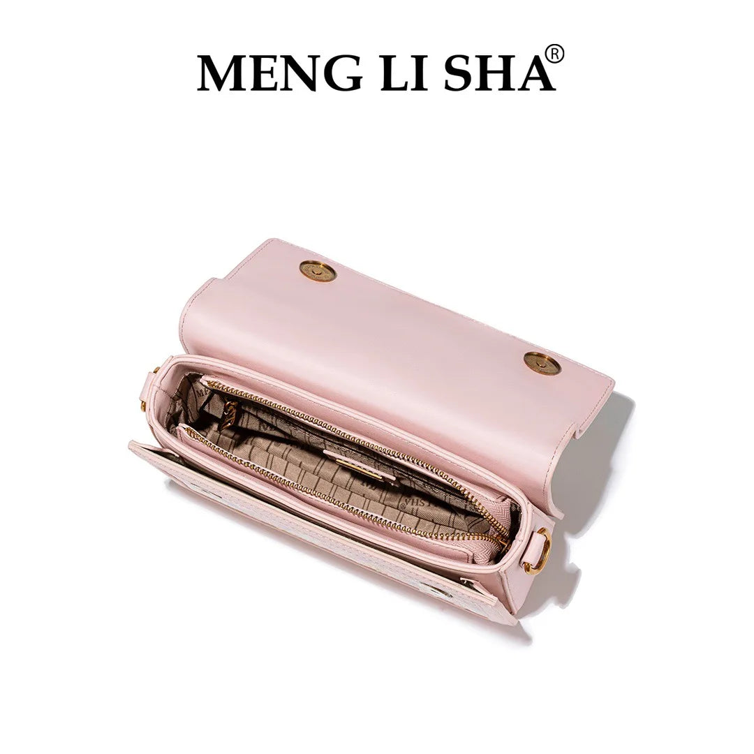 CHINESE STYLE  PINK EMBOSSED BAG