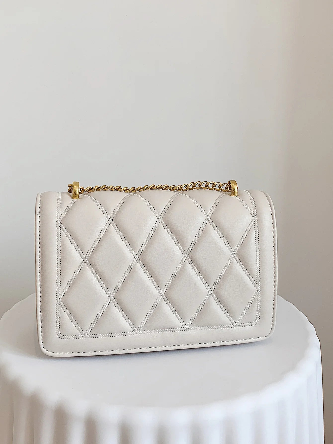 QUILTED FLAP BAG