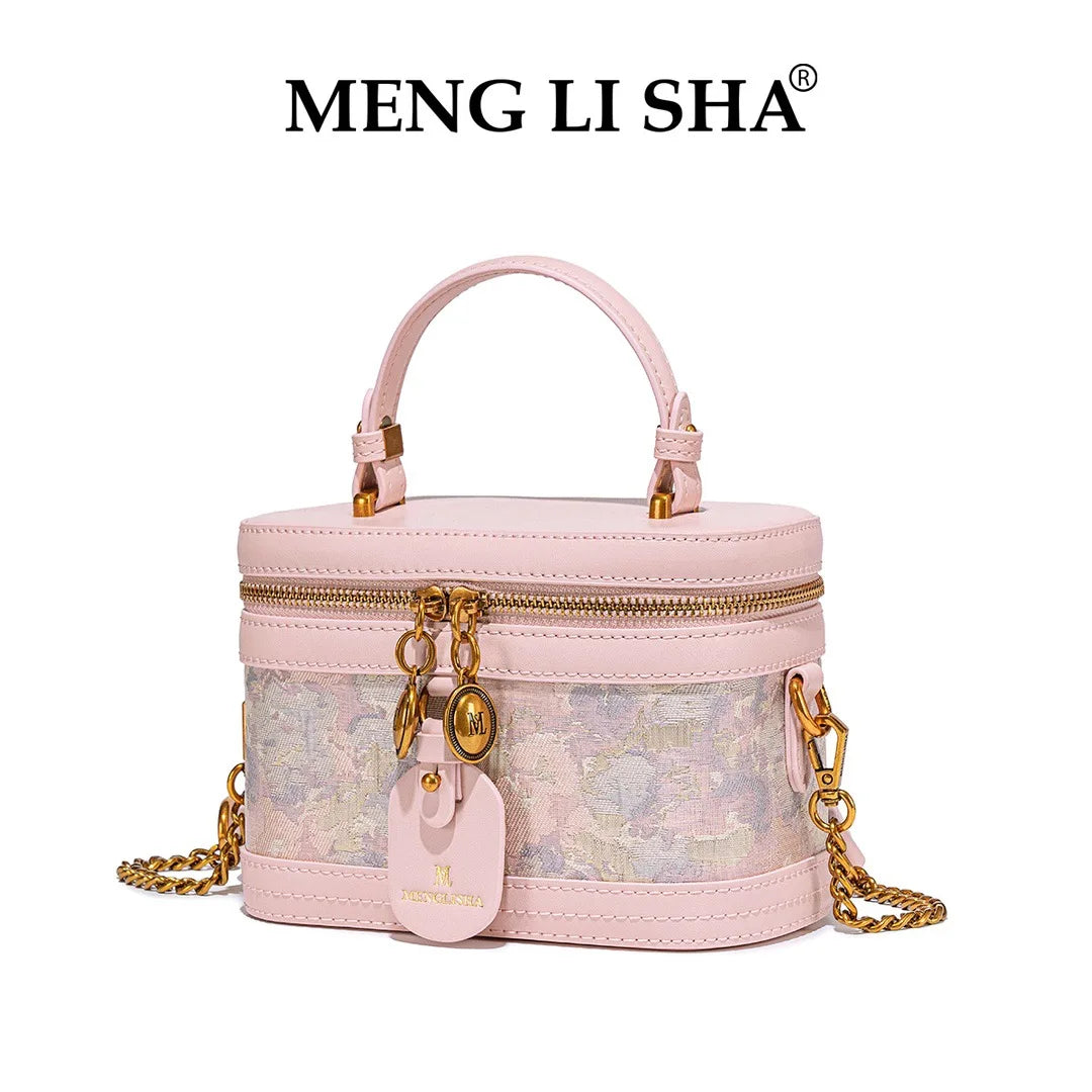 CHINESE STYLE  PINK EMBOSSED BAG