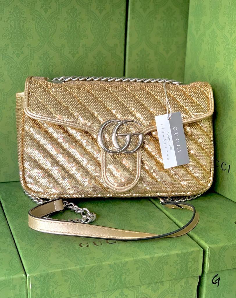 GUCCI GOLD SHOULDER BAG