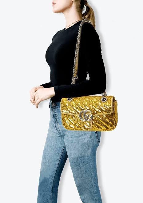 GUCCI GOLD SHOULDER BAG