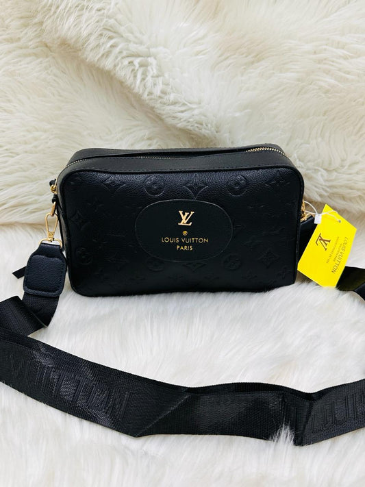 LV BLACK SPORTS STRAP BAG