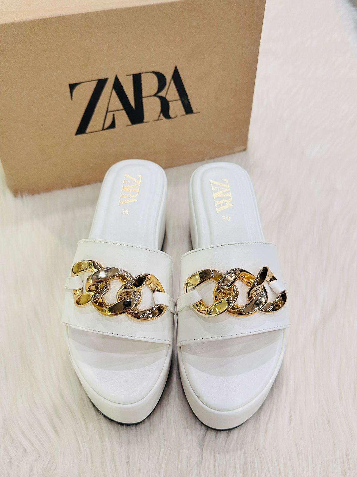 ZARA WHITE FLAT