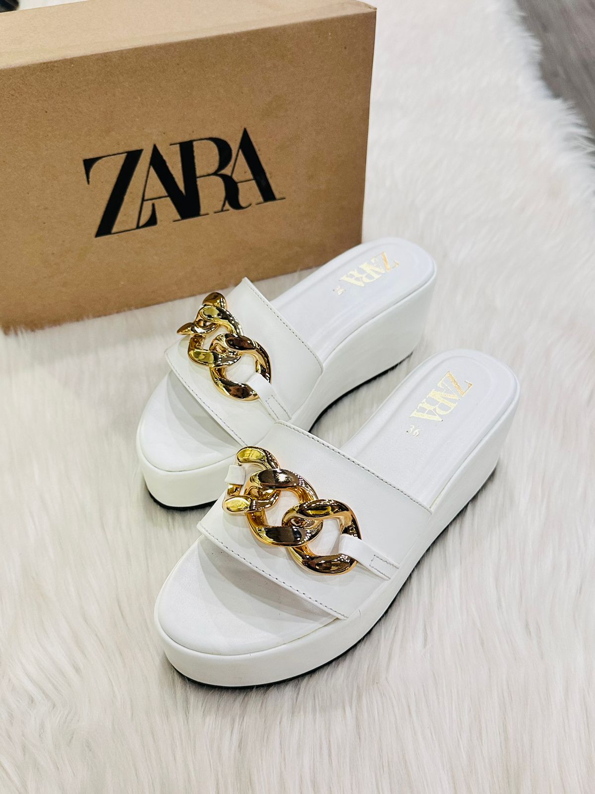 ZARA WHITE FLAT