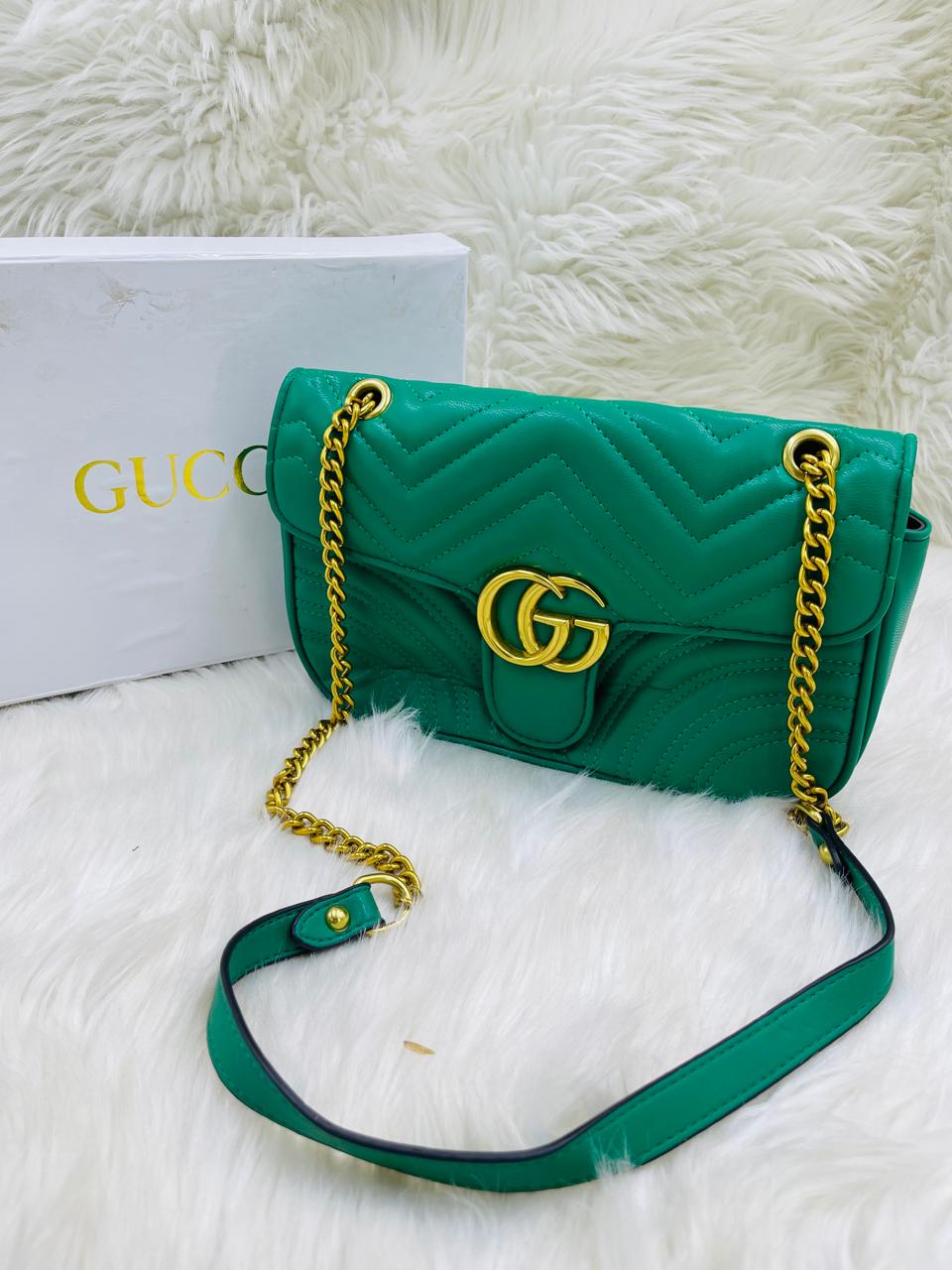 GUCCI GREEN SHOULDER BAG